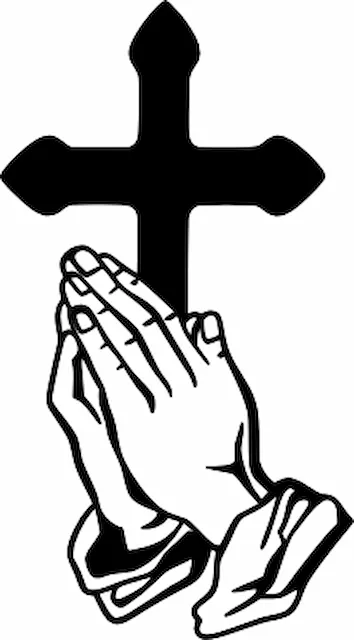 Praying Hands Cross.xs