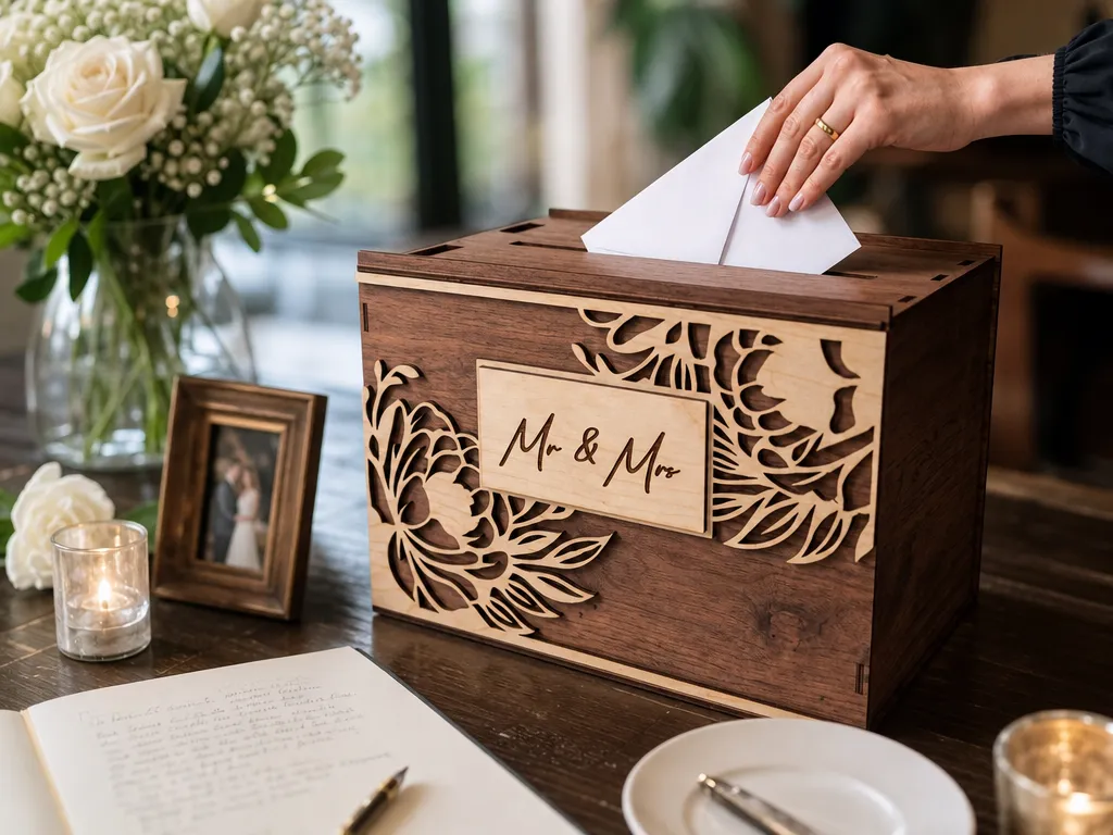 Boîte à souvenirs de mariage