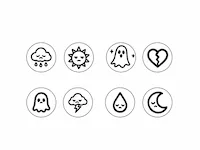 [Laser cut and engrave] ☔⛅ Mood Tokens: Connection When Words Disappear
