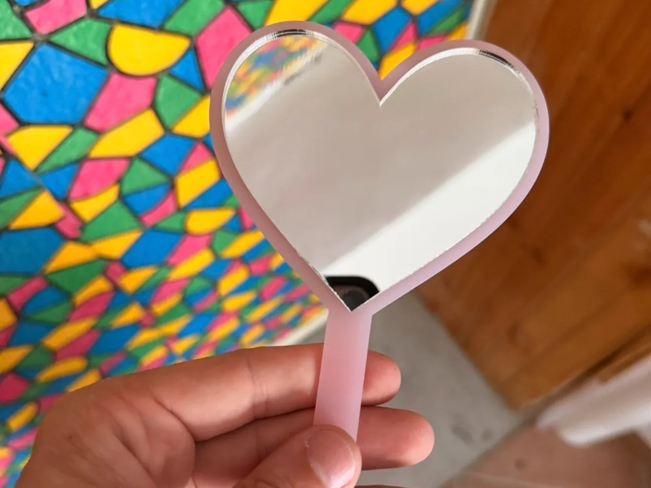 Specchieto a forma di cuore