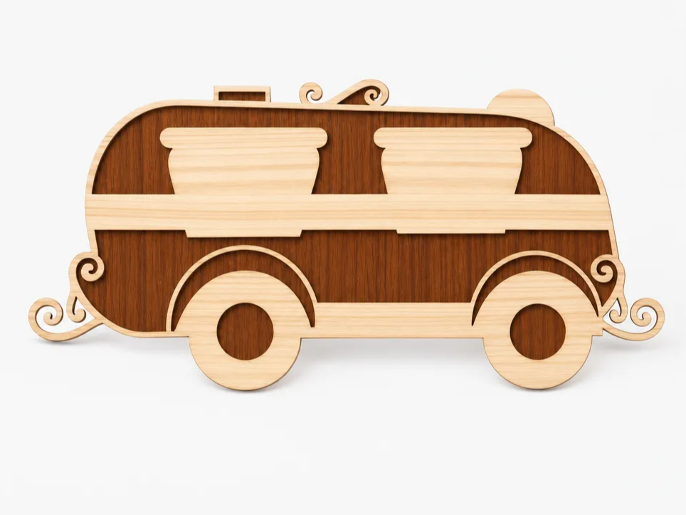 Camper - Decorative Laser Cut Design