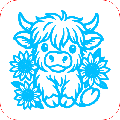 Highland Cow_Coaster.xs