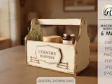 [Laser cut and engrave] 3D Farm Crates Bundle. Rustic Gift Box Laser Cut Files. Produce Holder. Storage box. Farm Storage Basket. Wooden Caddy. Farmhouse quotes
