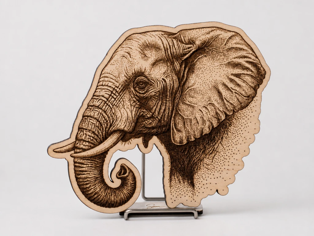 Elephant Head Wall Art and Tabletop Display