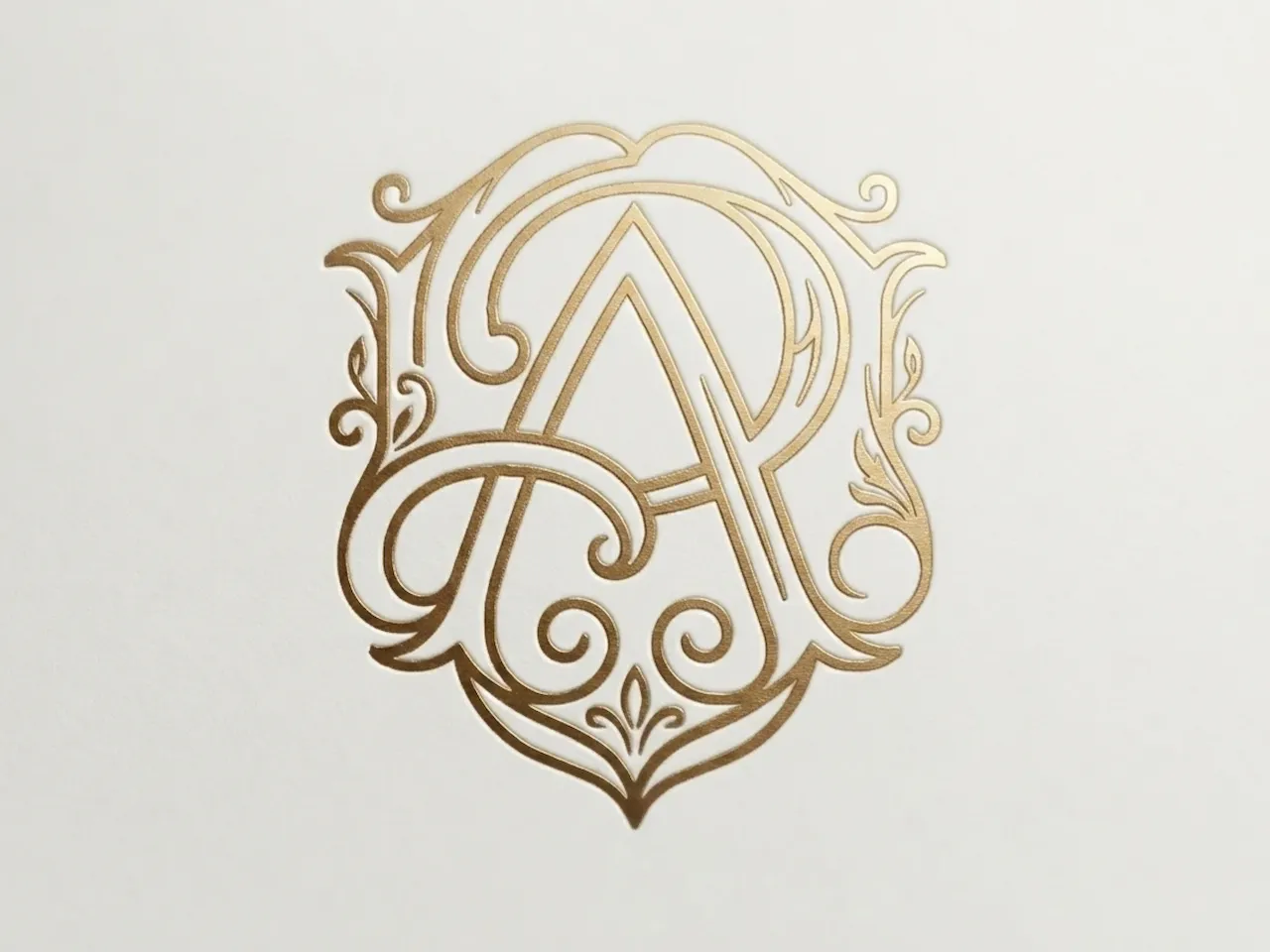 [Laser cut and engrave] Elegant AR Monogram Logo Design