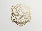 [Laser cut and engrave] Elegant AR Monogram Logo Design
