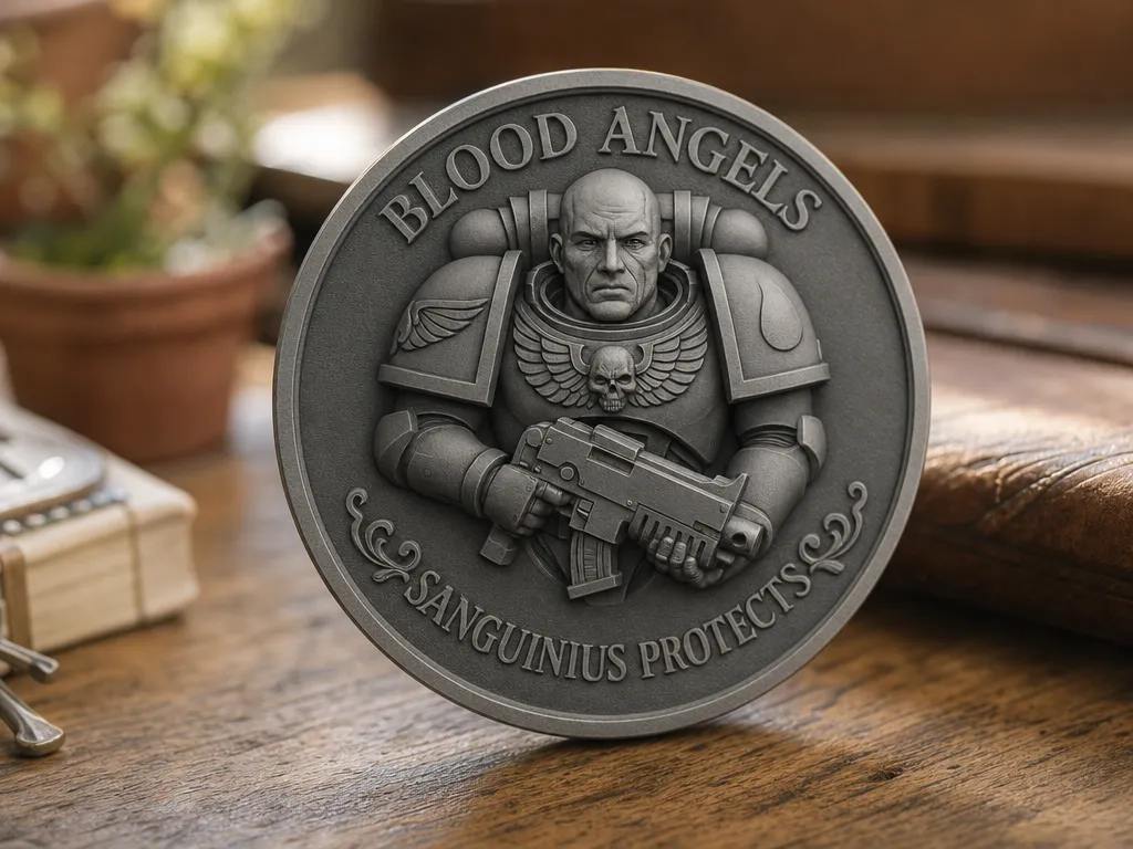 Blood Angels Space Marine Coin