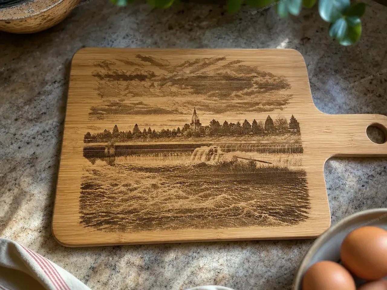 [Laser cut and engrave] Born Under These Stars — Idaho Falls Birth Board