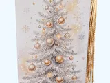 [Laser cut and engrave,UV printing] Marque-page de noël avec illustration de sapin  et cadeaux