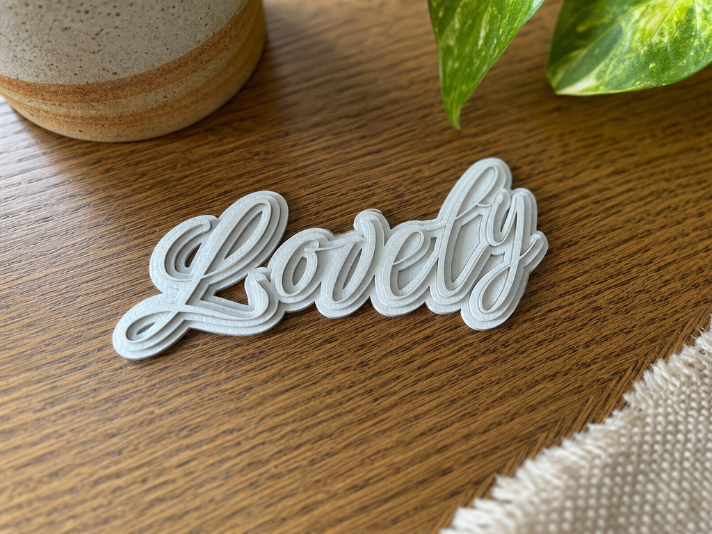 Stacked Sentiment Word “Lovely”