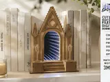 [Laser cut and engrave] Decorative Infinity Mirror Book Nook with Architectural and Floral Motifs Laser Cut Bundle