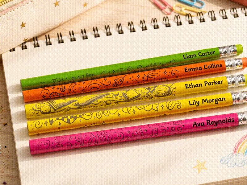 The Dream Pencil: A Child’s Ambition, Engraved Into Every Word - Personalized depth-engraved pencils made with the xTool F2 and rotary attachment