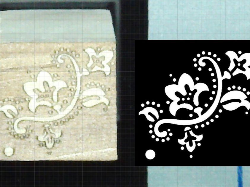 A woodcut for block printing