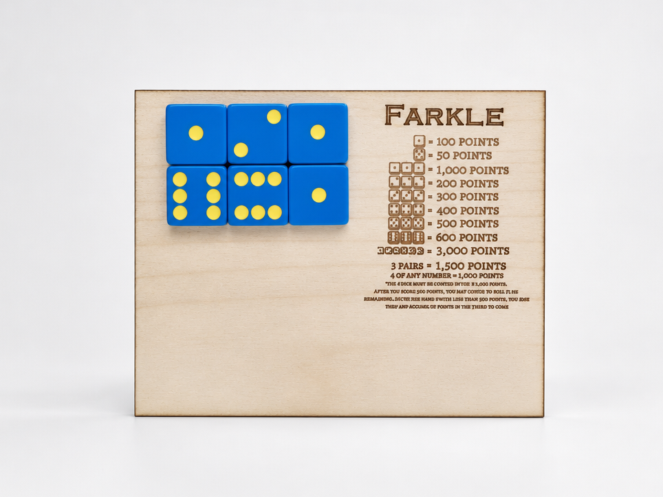 A pocket Farkle math game