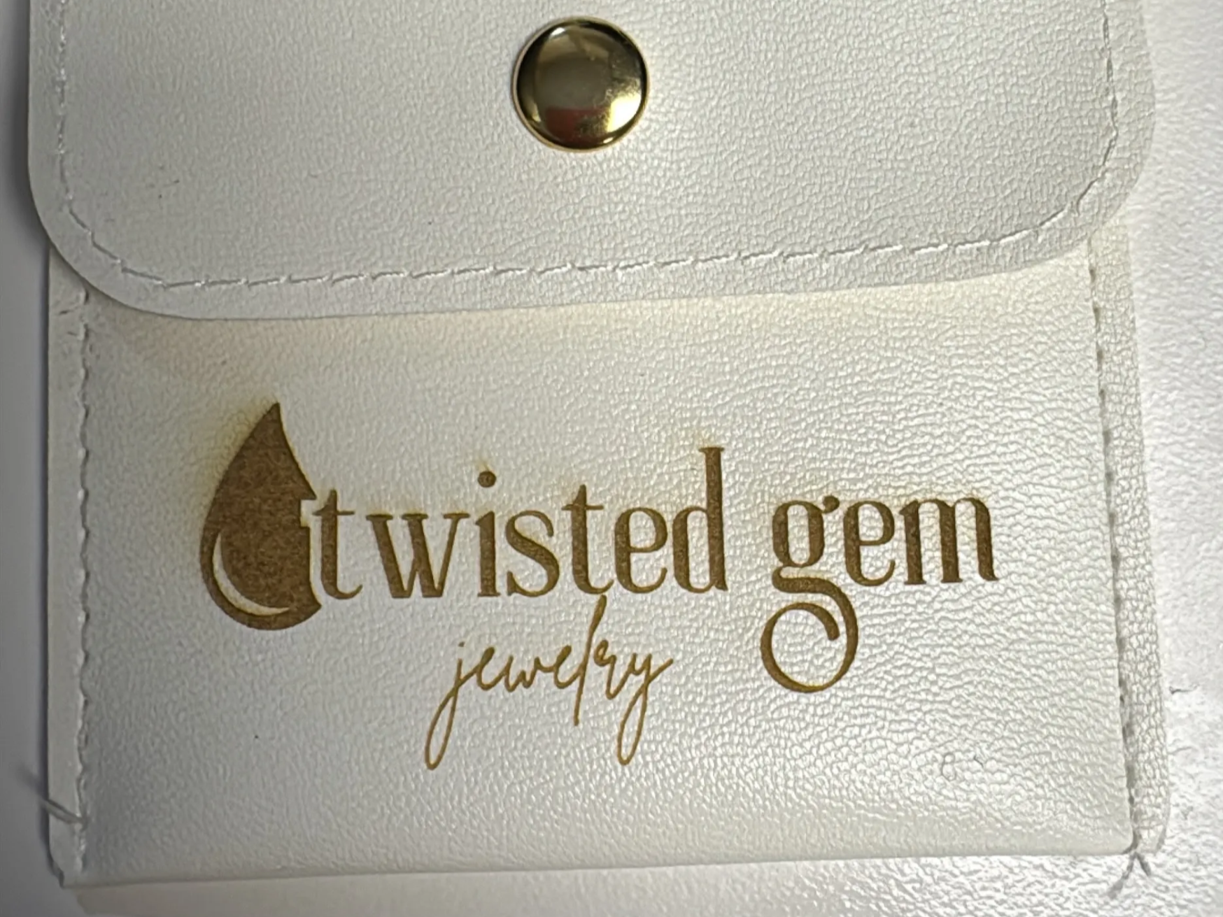 PU leather jewelry pouch