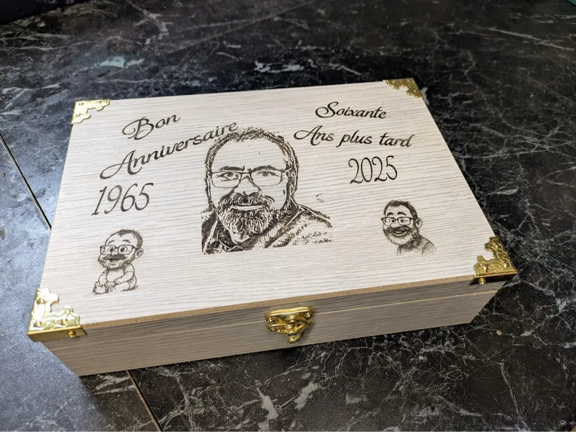boite pour recevoir les cadeaux d'anniversaire