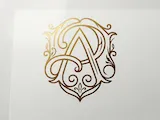 [Laser cut and engrave] Elegant AR Monogram Logo Design