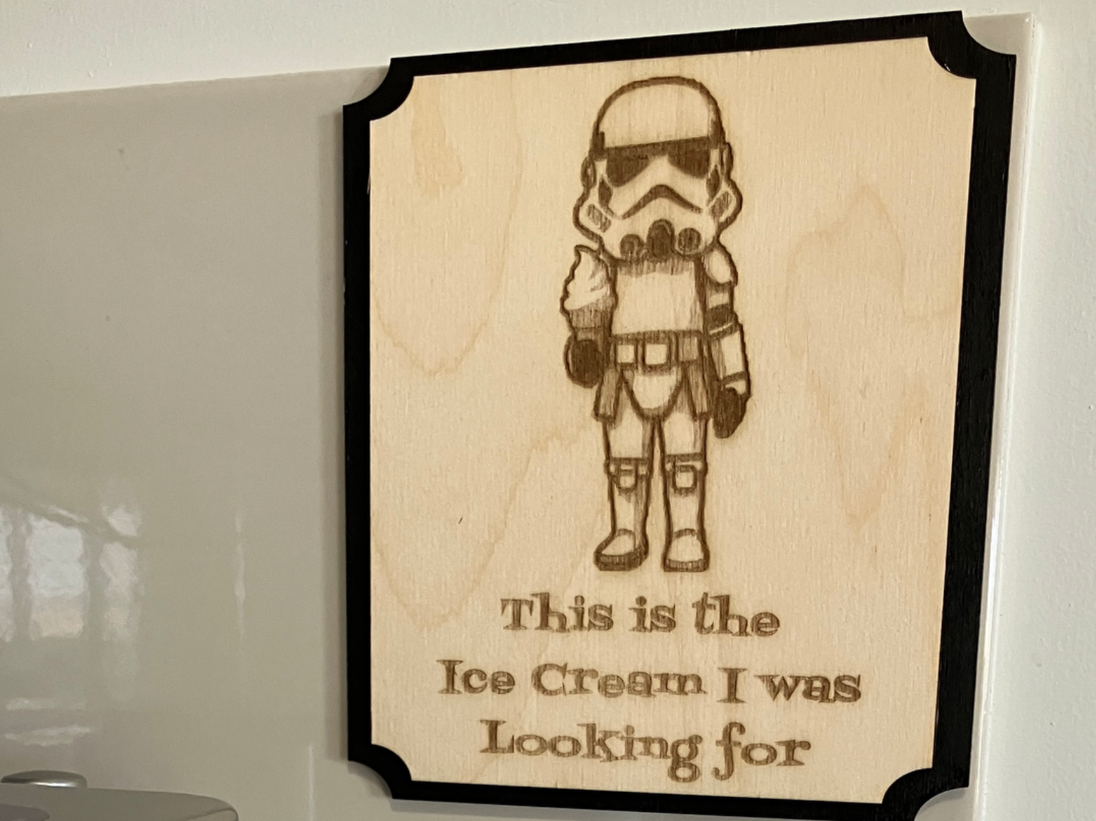 Stormtrooper Ice Cream Wall Sign