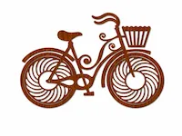 [Laser cut and engrave] Bicycle - Decorative Laser Cut Design