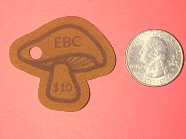 customized Mushroom Shaped tag retail etc.