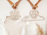 [Laser cut and engrave] Cintres pour bébé en forme d'ours et de koala