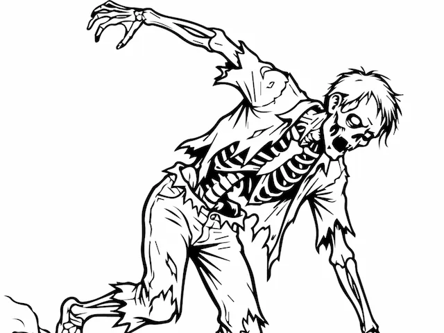 Zombie art illustration