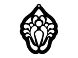 [Laser cut and engrave] Filigree Teardrop Dangle Earrings with Ornate Cutout Pattern