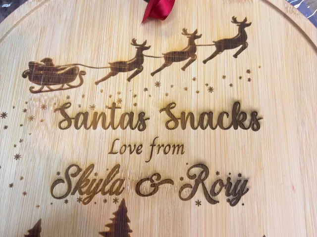 santas snacks board