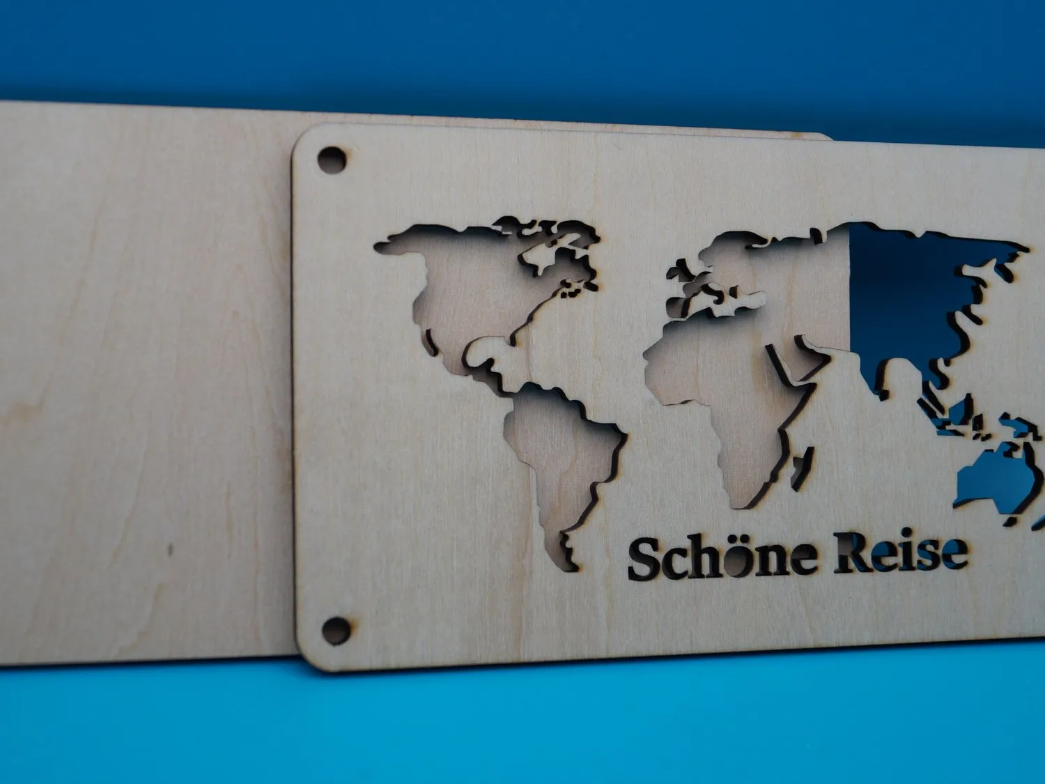 Světová mapa – Cestovní finanční dárek – "Schöne Reise" 🌍✈️ instruction: step 3 - Vyčistěte a zkontrolujte díly