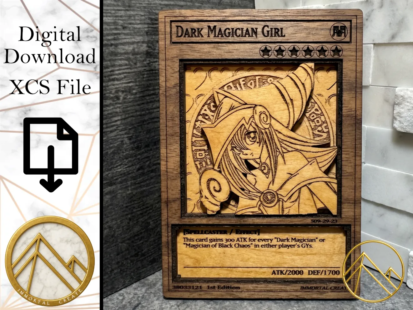Dark Magician Girl (Wood Card)