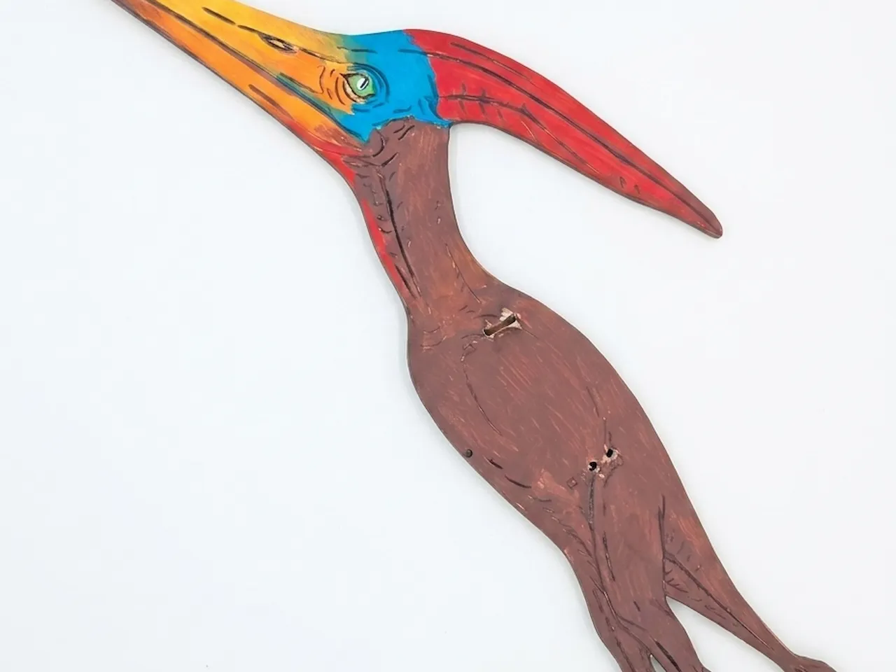 Flying pterodactyl dinosaur as a mobile for the children's room with 70cm wingspan instruction: step 2 - Bird body