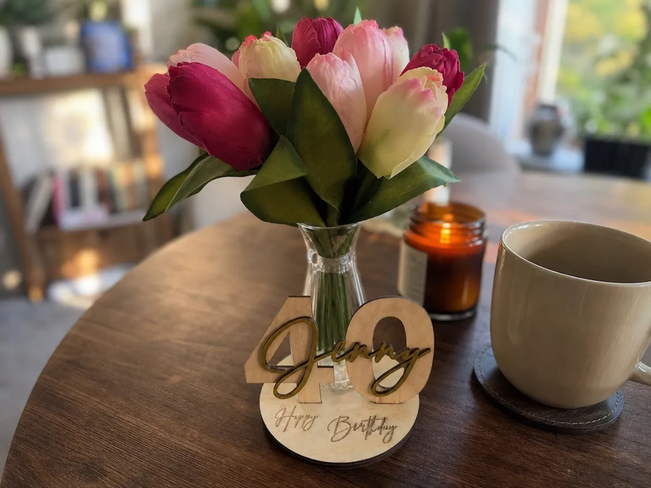 [Laser cut and engrave] Personalisierte Geburtstagsdekoration zum 40. Geburtstag