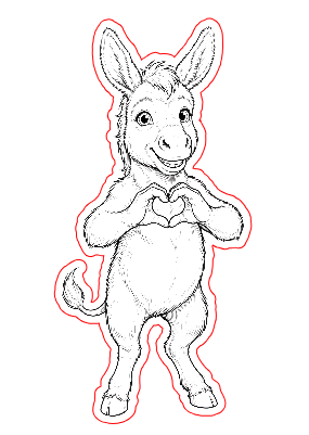 donkey heart.xs