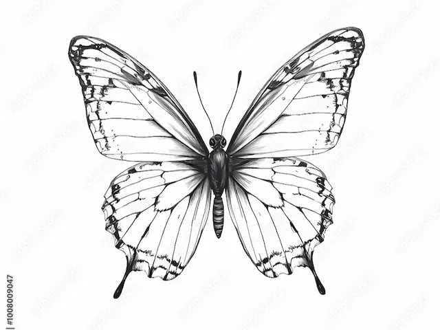 Black and White Butterfly