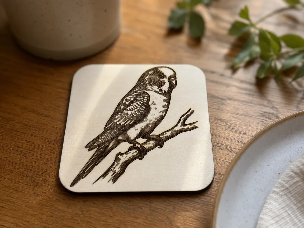 Parakeet Drink Coaster