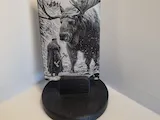 [Laser cut and engrave] Tischaufsteller mit Elch und Wikinger Motiv im Wald