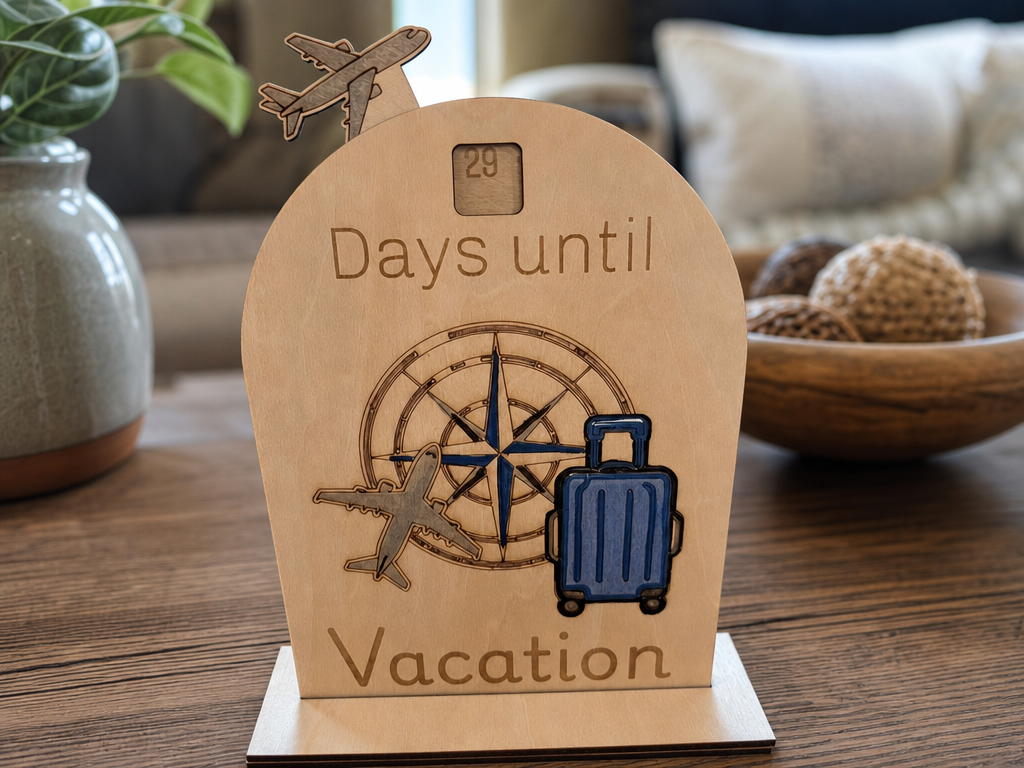 Days Until Vacation Countdown Sign