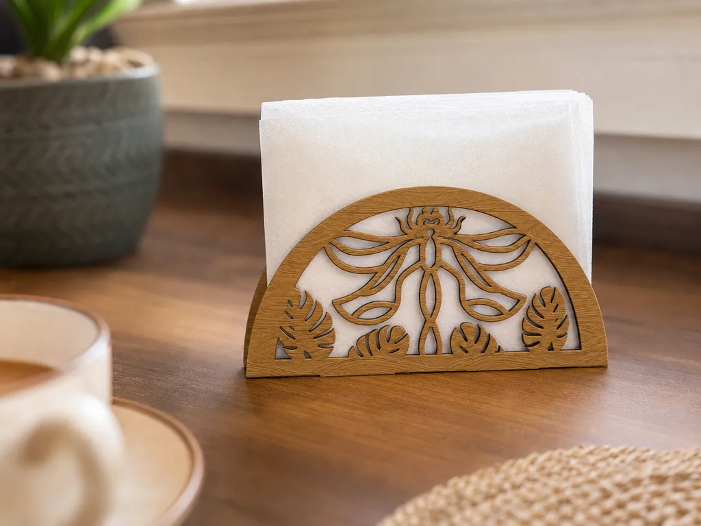 Dragonfly Napkin Holder Lasercut