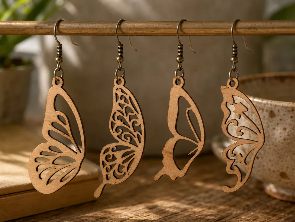 Butterfly Wing Dangle Earrings