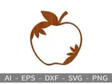 [Laser cut and engrave] Apple - Laser Cutting Design Bundle