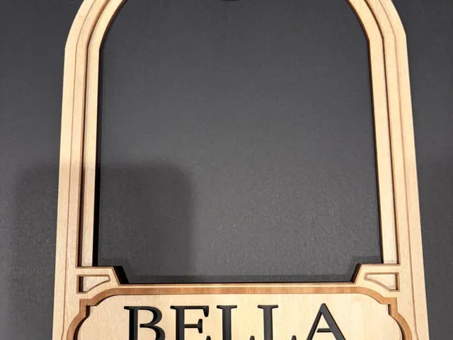 Personalized Dog or Cat Pet Frame with Interchangeable Designs instruction: step 2 - Gluing front frame