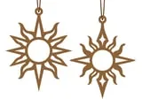 [Laser cut and engrave] Celestial Sun Hanging Ornaments