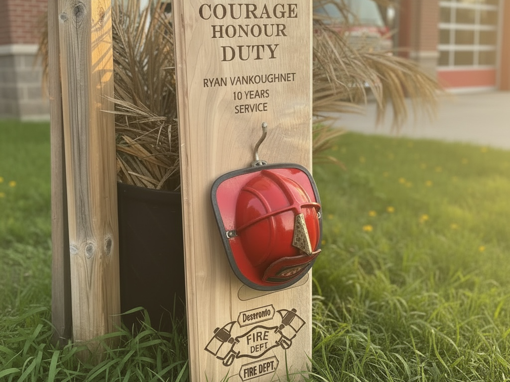 Custom local fire fighter changeable design