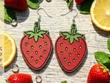 [Laser cut and engrave] Fruit and Food Shaped Dangle Earrings