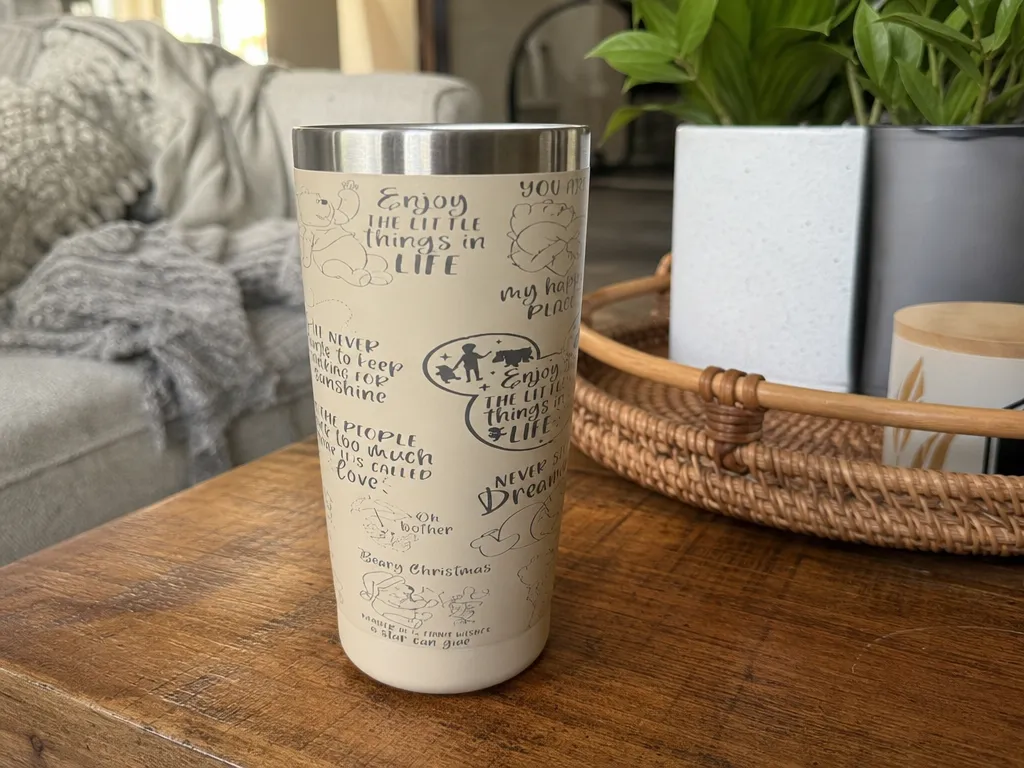 Winnie the Pooh Quote Insulated Stainless Steel Tumbler