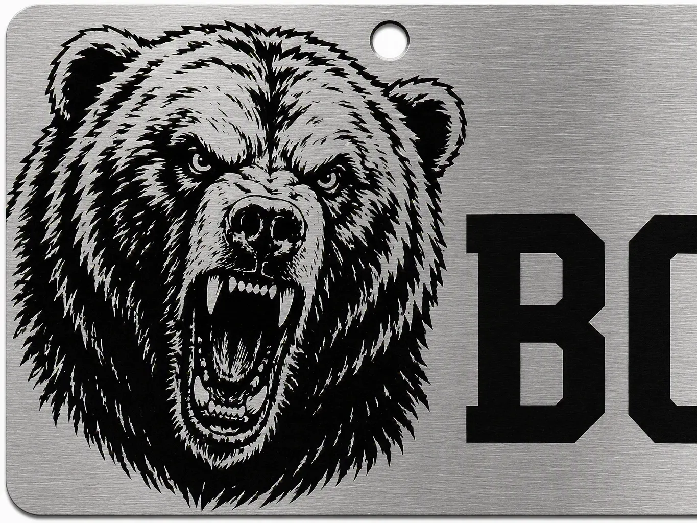 Metal nameplate for Toolbox