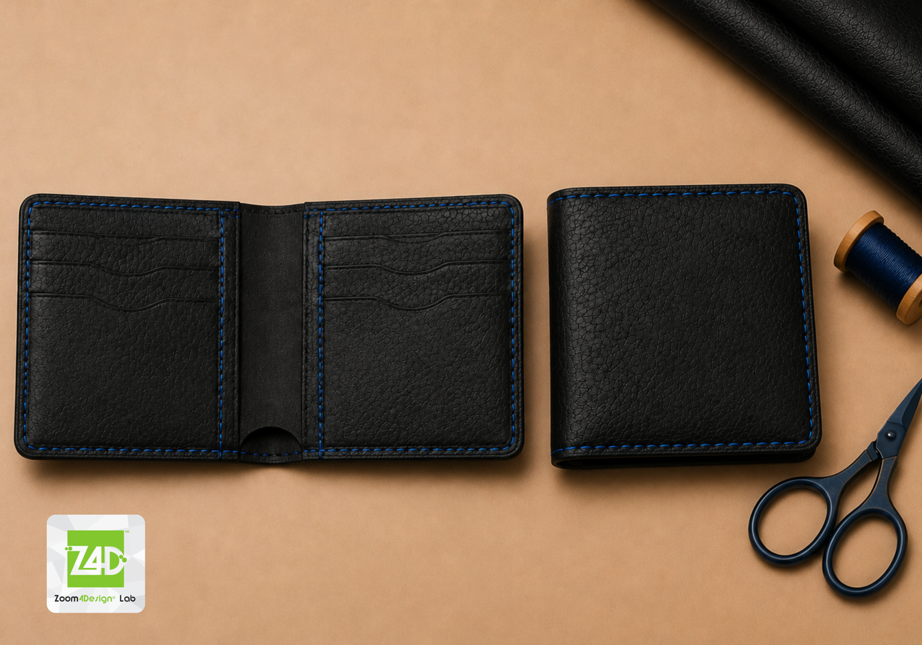 Bifold Leather Wallet anniversary gift for him idea