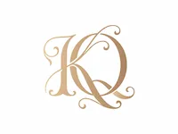 [Laser cut and engrave] KQ Refined Interwoven Monogram Logo