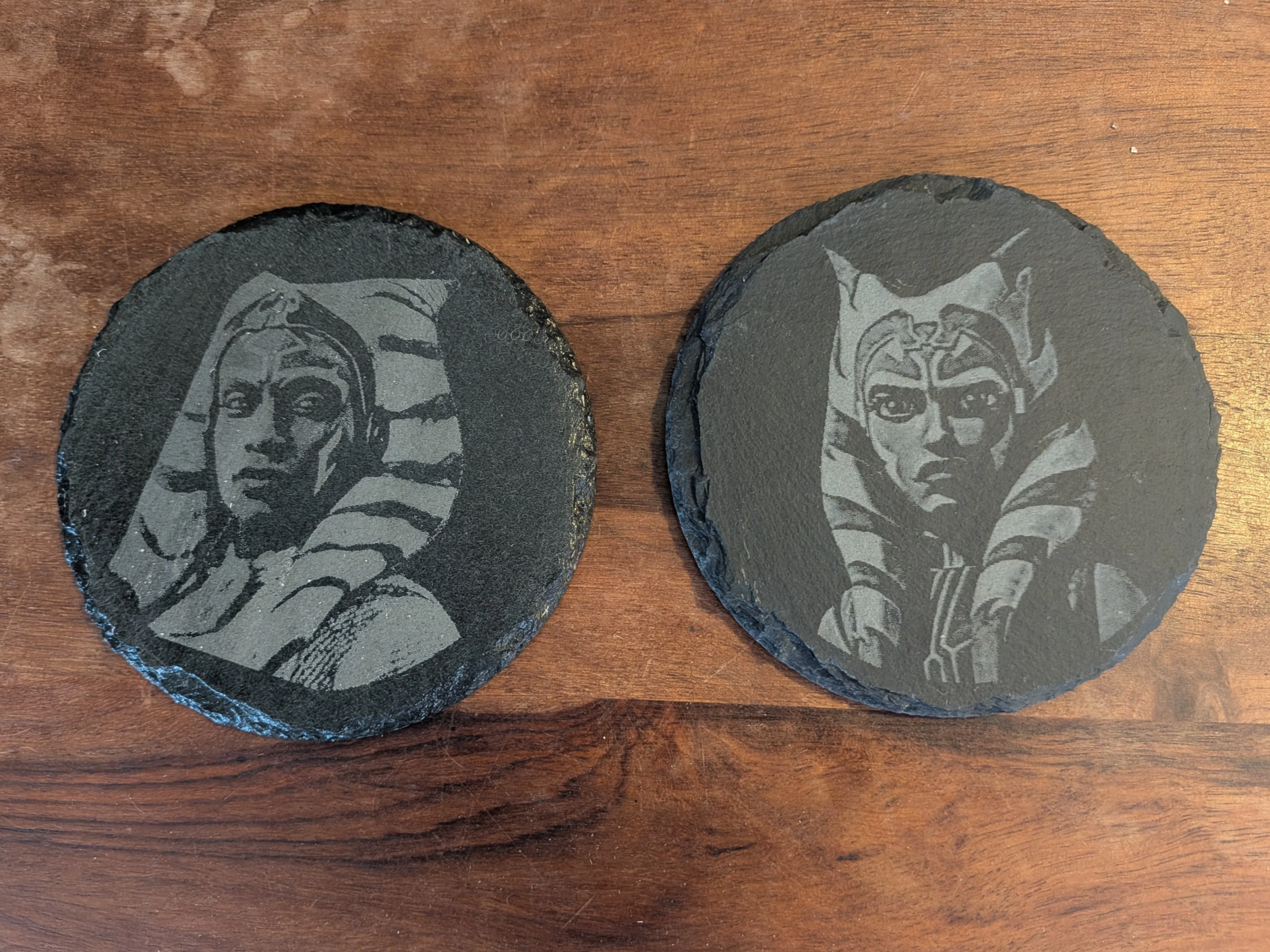Ahsoka Tano Slate Coasters Set