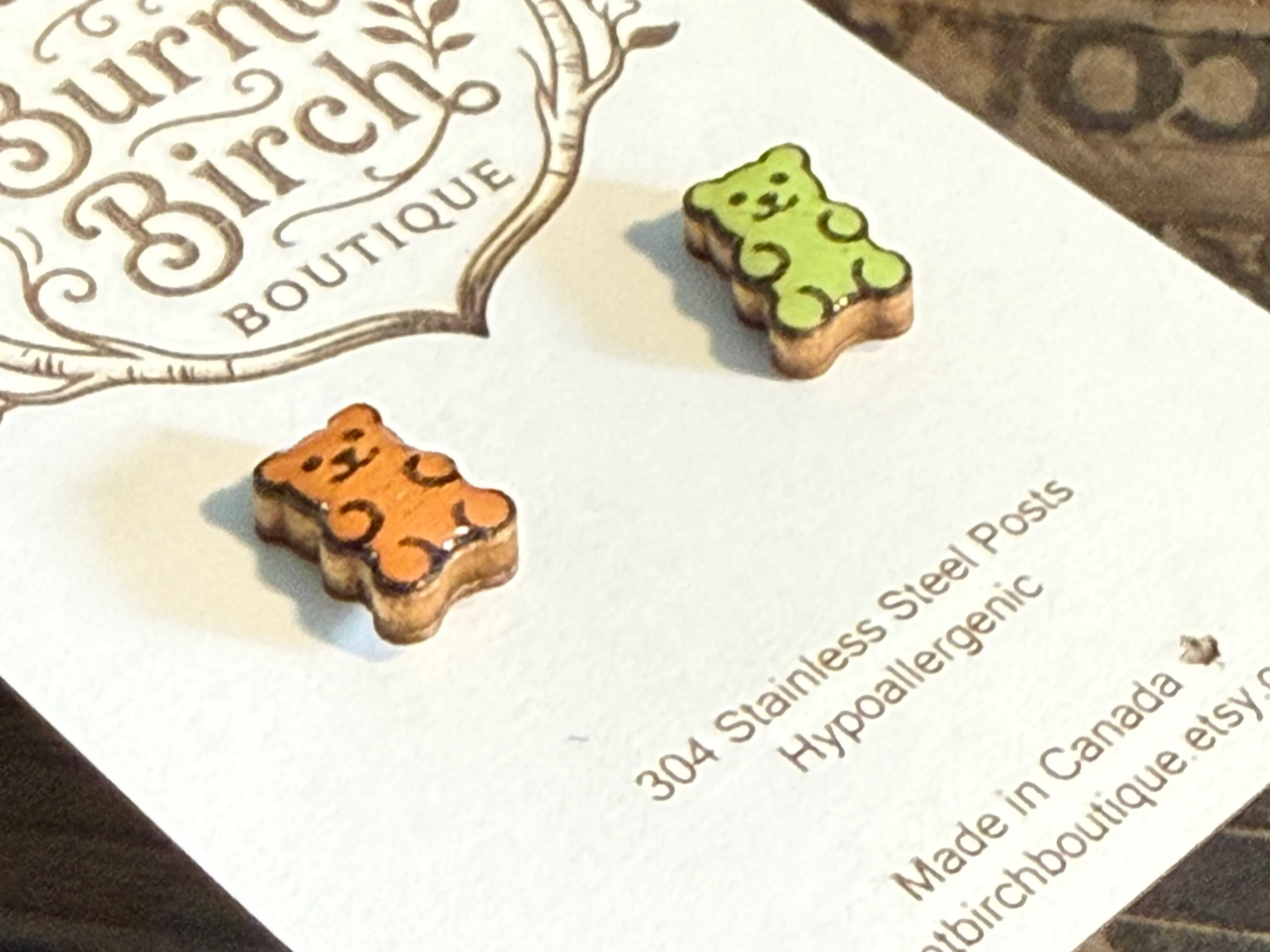 Gummy Bear Stud Earrings